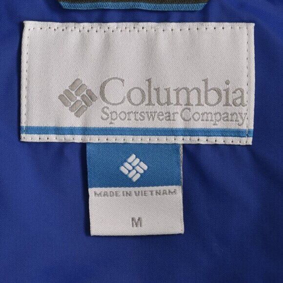 Columbia Watertight Jacket Waterproof Packable Rain Shell Blue Black Size Medium - Picture 5 of 10